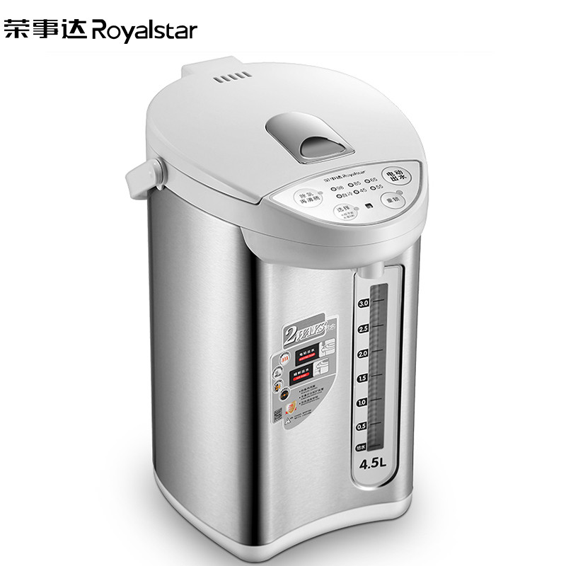 荣事达(Royalstar)电热开水瓶RP-W45Q保温防烫除氯4.5L大容量家用商用全自动烧开水桶304不锈钢自动断电高清大图