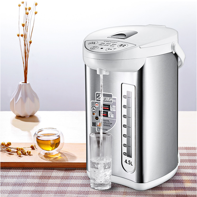 荣事达(Royalstar)电热开水瓶RP-W45Q保温防烫除氯4.5L大容量家用商用全自动烧开水桶304不锈钢自动断电高清大图