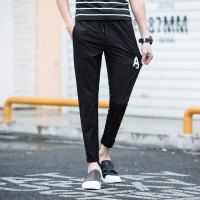 超音狼男装舒适夏季修身休闲九分裤运动透气款2017HD-911