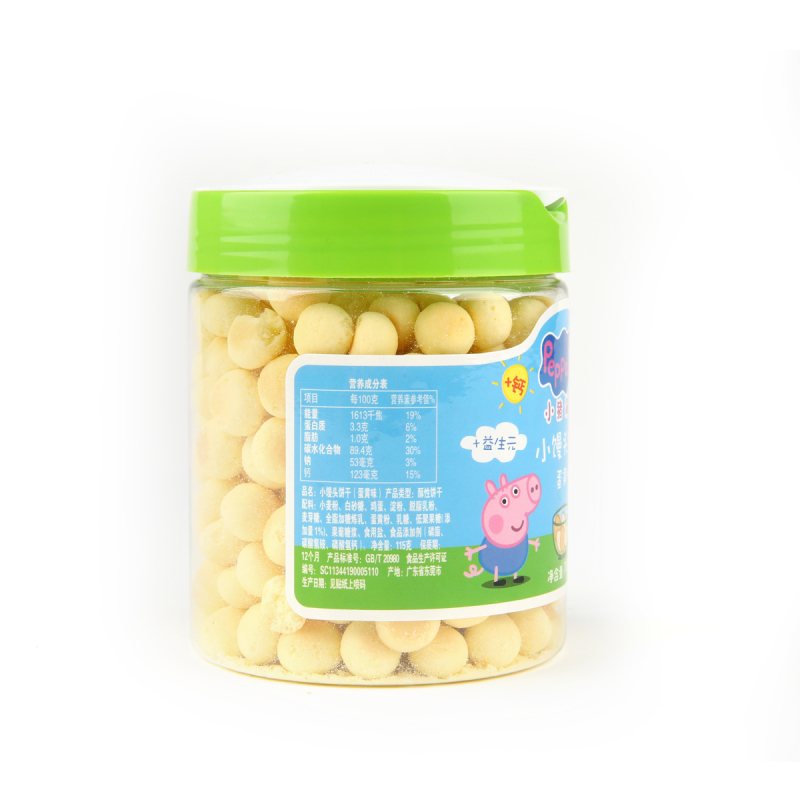 Peppa Pig 小猪佩奇 小馒头蛋黄味115g/瓶