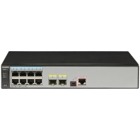 华为(DW)交换机 S5700-10P-LI-AC 8口企业级千兆二层交换机灰色