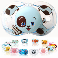 红莓宝贝RaZ baby 安抚奶嘴 小狗 L 大圆孔(6个月以上)美国进口硅胶安抚奶嘴跌落自动闭合便携卫生6个月以上