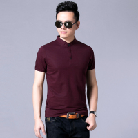 花花公子贵宾2017新款夏季纯色男士短袖t恤衫B3#红色
