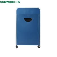 三木(SUNWOOD)9600碎纸机 蓝色 4级保密 19L容量 时尚大气办公电动粉碎设备 保密静音粉碎纸 碎纸机