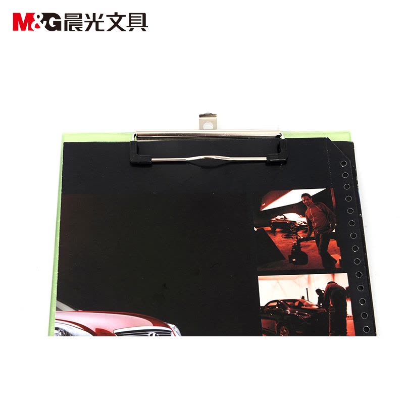 晨光文具板夹ADM94512 A4竖式透明夹板 办公塑料加厚写字板垫板 5个图片