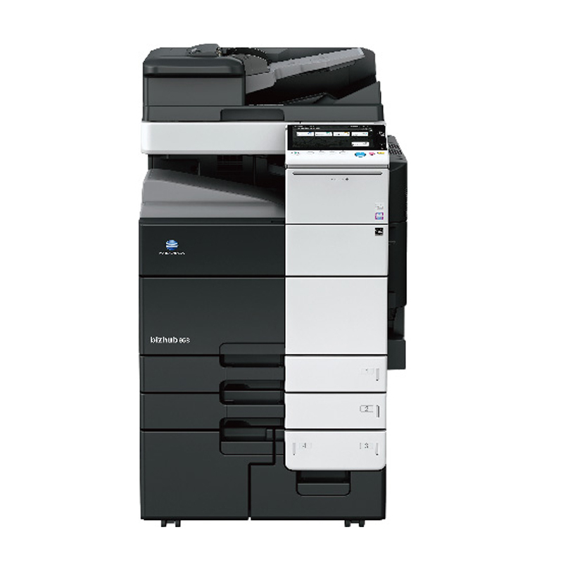 柯尼卡美能达(KONICA MINOLTA)bizhub 758 A3黑白复合机 75页/分 打印复印扫描(含双面同步扫描自动输稿器+排纸处理器+双面单元+四纸盒)
