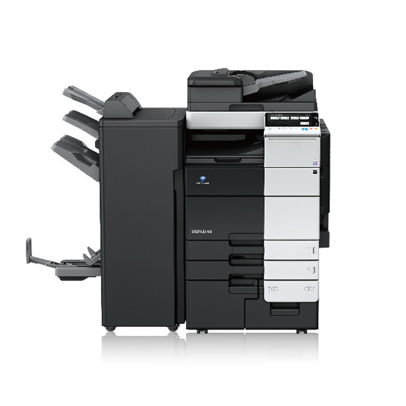柯尼卡美能达(KONICA MINOLTA)bizhub 758 A3黑白复合机 75页/分 打印复印扫描(含双面同步扫描自动输稿器+排纸处理器+双面单元+四纸盒)