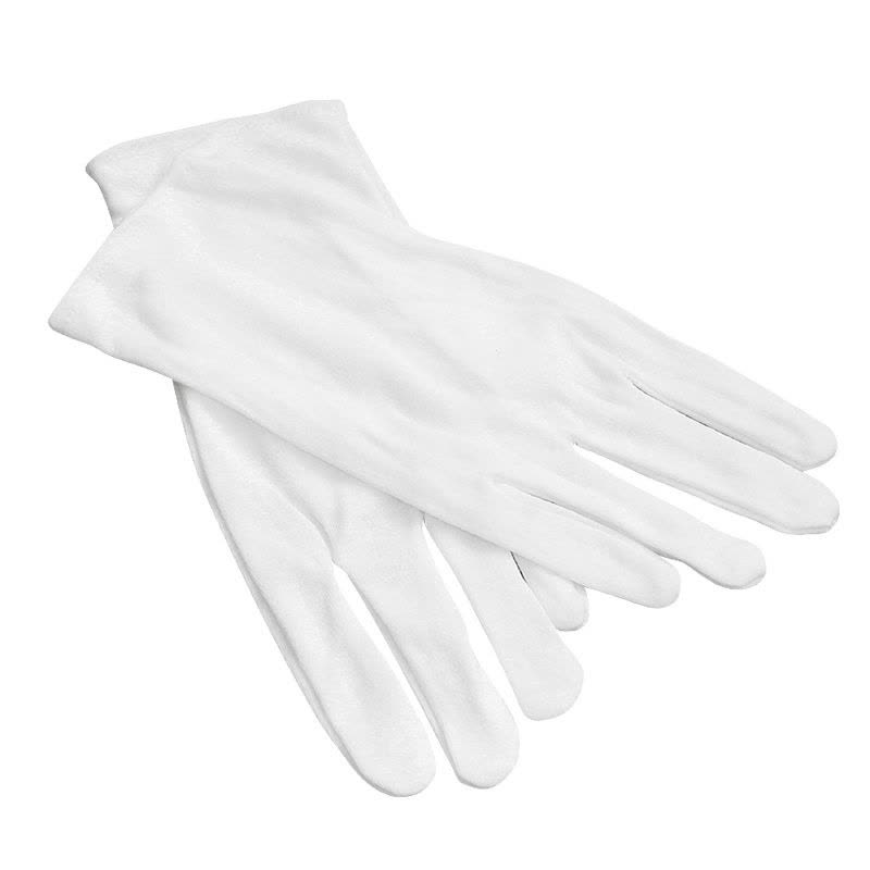 [苏宁自营]工具家 12双劳保用品 线手套白纱手套棉纱手套 / 白色礼仪布手套图片