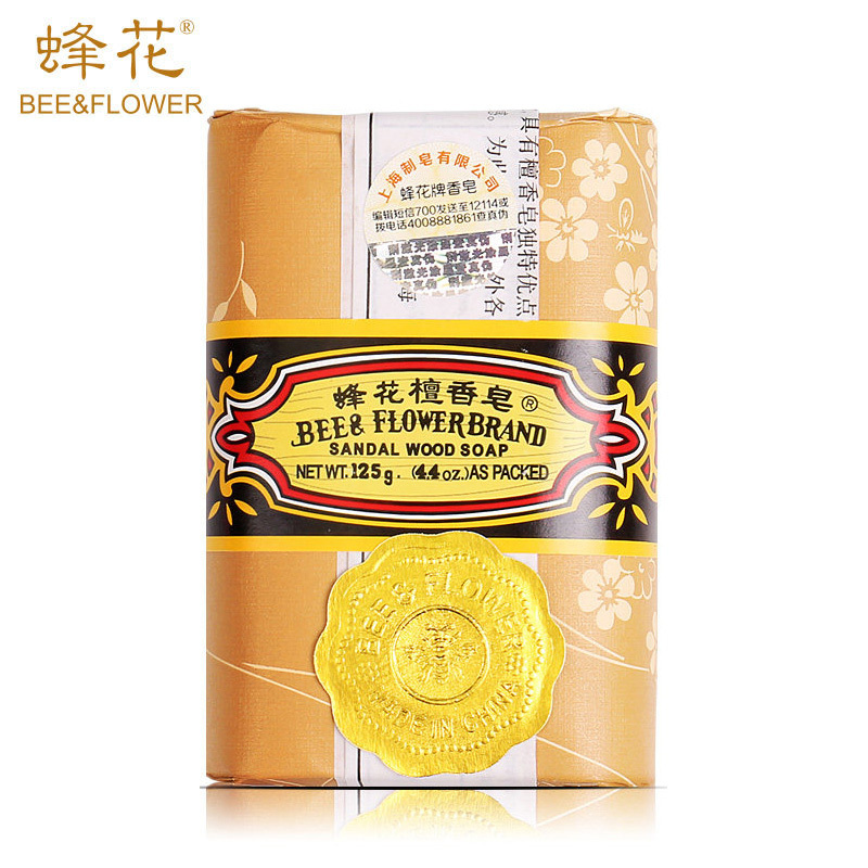 蜂花香皂 檀香皂 玫瑰皂 茉莉皂125g*6块组合装 国货上海香皂