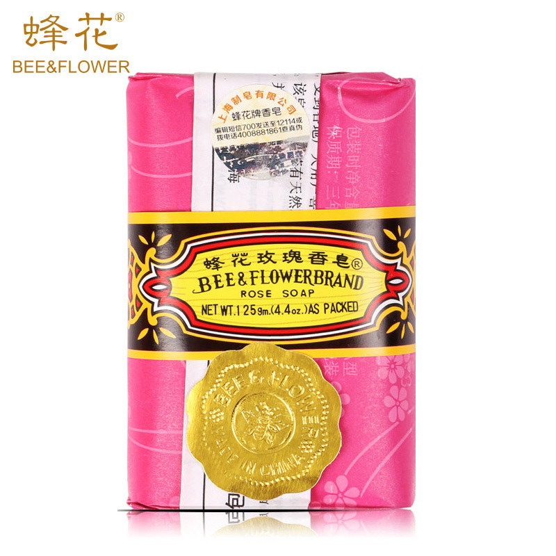 蜂花香皂 檀香皂 玫瑰皂 茉莉皂125g*6块组合装 国货上海香皂