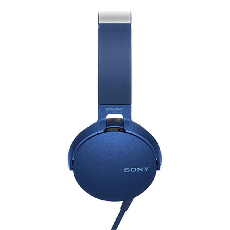 Sony/索尼 MDR-XB550AP 头戴式立体声免提通话耳机（蓝色）高清大图