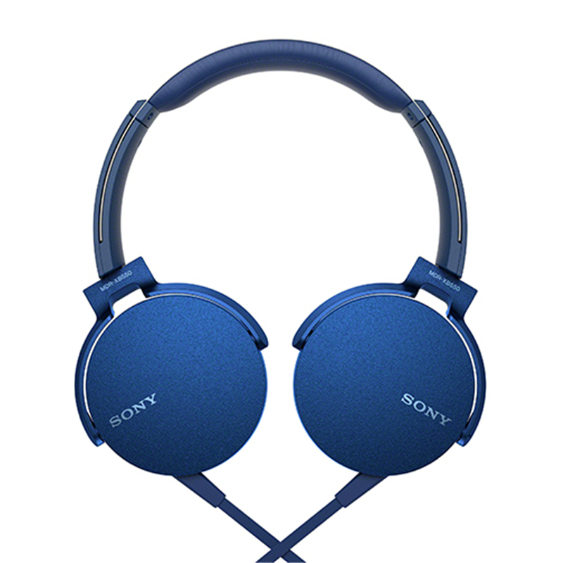 Sony/索尼 MDR-XB550AP 头戴式立体声免提通话耳机（蓝色）