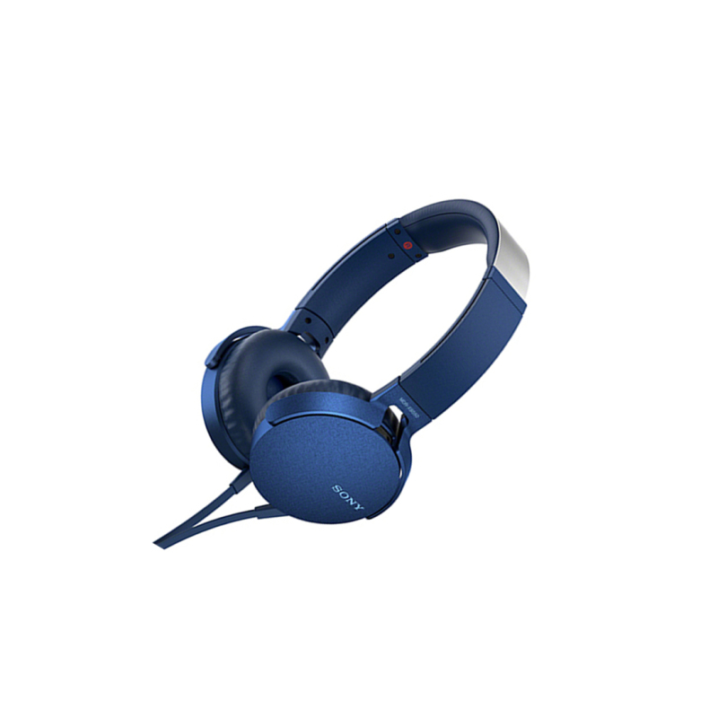 Sony/索尼 MDR-XB550AP 头戴式立体声免提通话耳机（蓝色）