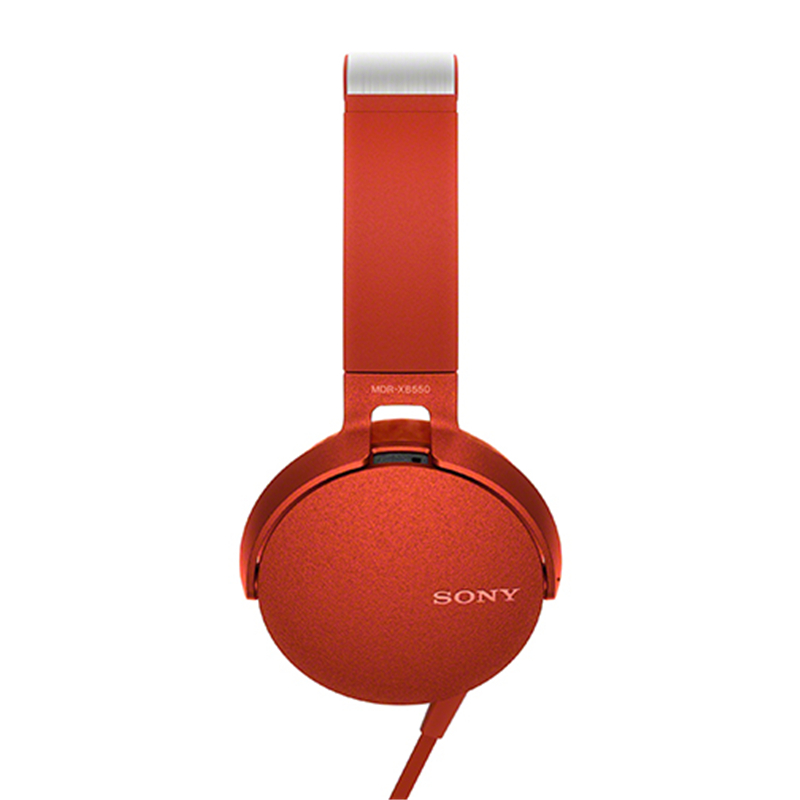 Sony/索尼 MDR-XB550AP 头戴式立体声免提通话耳机（红色）高清大图