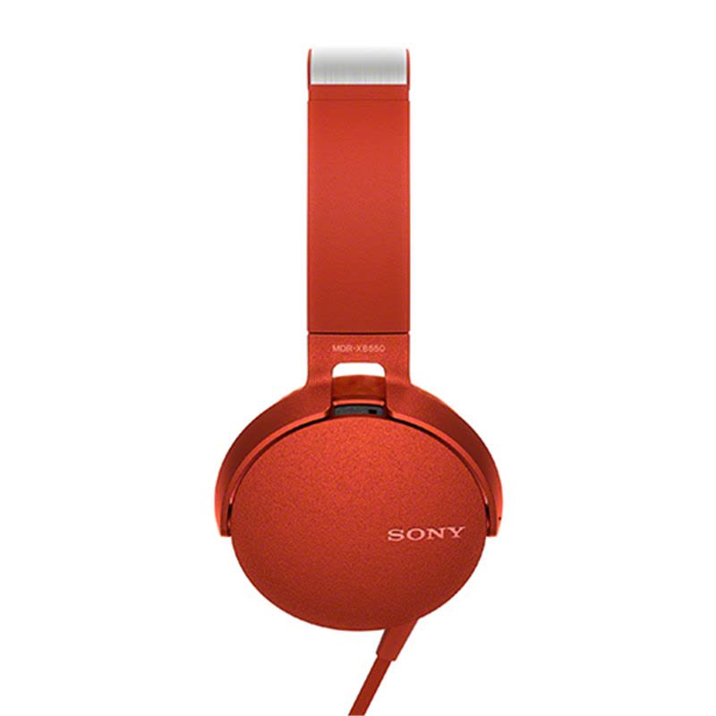 Sony/索尼 MDR-XB550AP 头戴式立体声免提通话耳机（红色）图片