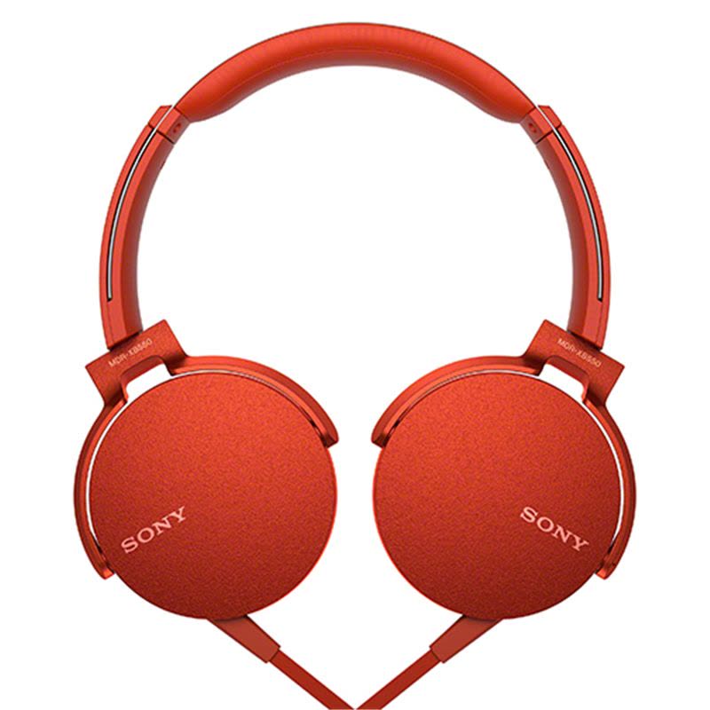 Sony/索尼 MDR-XB550AP 头戴式立体声免提通话耳机（红色）图片