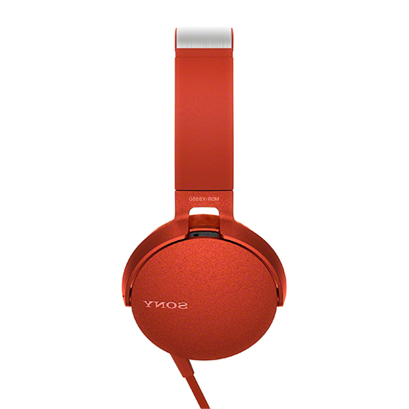 Sony/索尼 MDR-XB550AP 头戴式立体声免提通话耳机（红色）高清大图