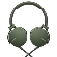 索尼（SONY）MDR-XB550AP 头戴式立体声免提通话耳机 有线控（绿色）