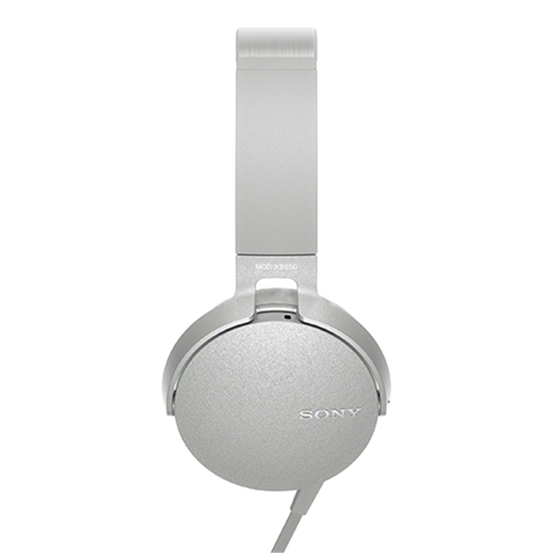 Sony/索尼 MDR-XB550AP 头戴式立体声免提通话耳机（浅灰白色）