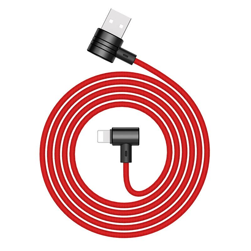 倍思Baseus苹果安卓数据线二合一磁吸适用苹果三星小米华为iphone6s/7/7plus/8/8p/X黑色壳+红色线图片