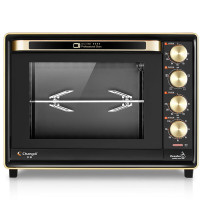 长帝(changdi)电烤箱 CRTF32PD 家用多功能 搪瓷内胆 独立控温 电烤炉