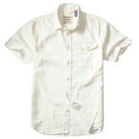 AK 自由古巴麻棉印花短袖衬衫1715004
