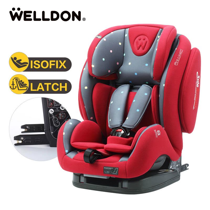 惠尔顿（welldon）汽车儿童安全座椅ISOFIX接口全能盔宝TT（9个月-12岁）图片