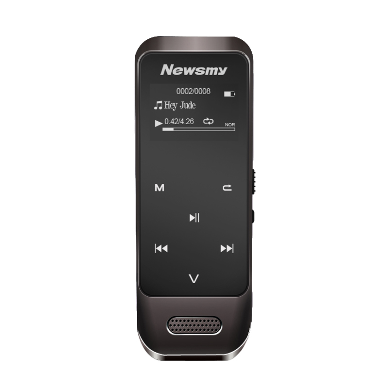 纽曼(Newsmy)B60 mp3播放器 外放 录音 无损音乐播放器8G 锖色