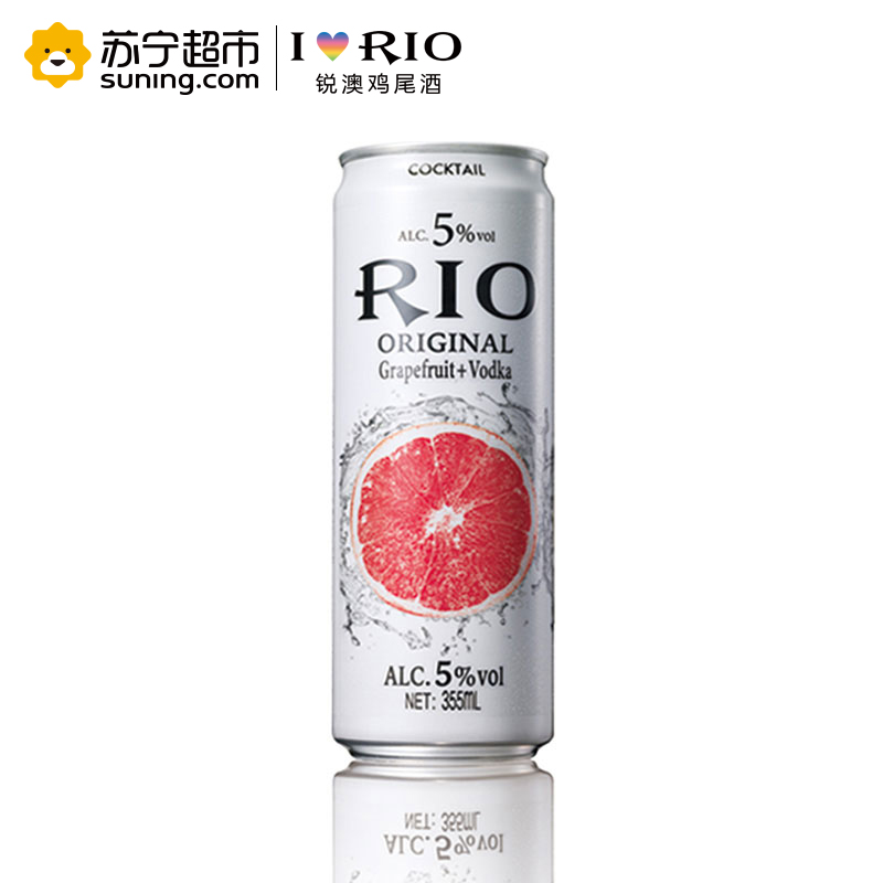 RIO锐澳本味系列5度预调鸡尾酒355ml*6罐 2种口味