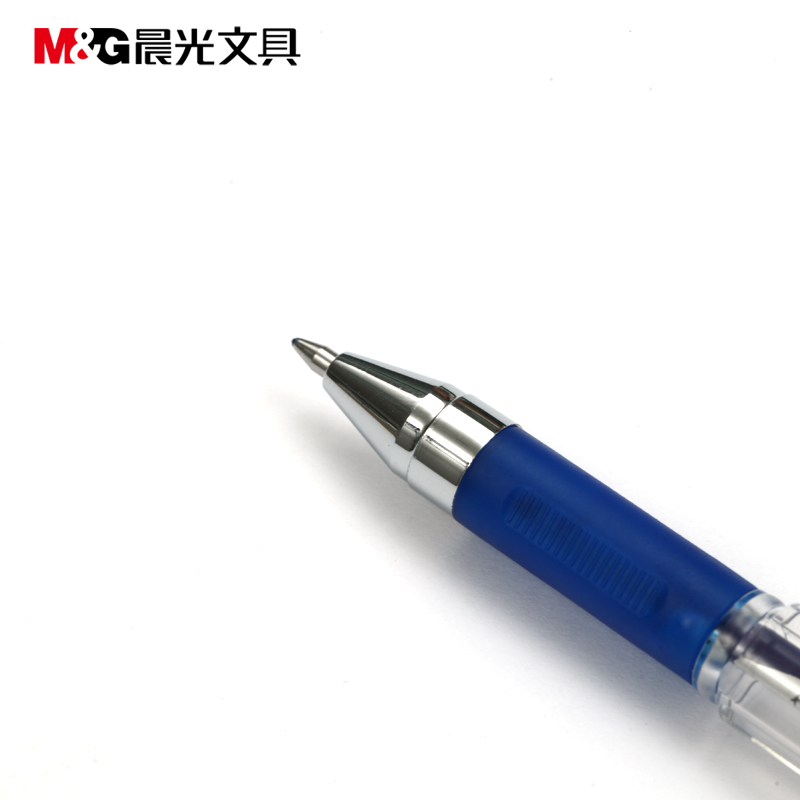 晨光文具K39 中性笔黑色财务签字创意水笔0.7mm 学习办公用品 48支装 红色高清大图