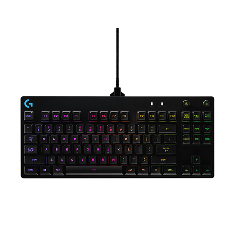 罗技（Logitech）Pro机械游戏键盘 RGB机械键盘