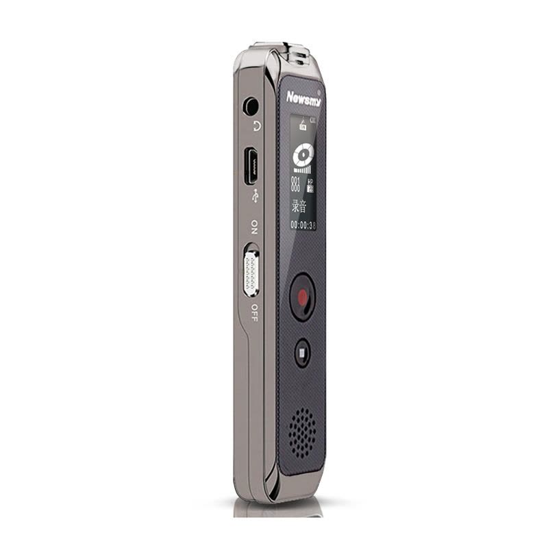 纽曼(Newsmy)RV90 专业级别芯片数字录音笔 8G 锖色 会议.学习.取证.MP3播放图片