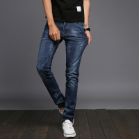 超音狼男装舒适透气夏季修身牛仔长裤韩版2017JX-3001