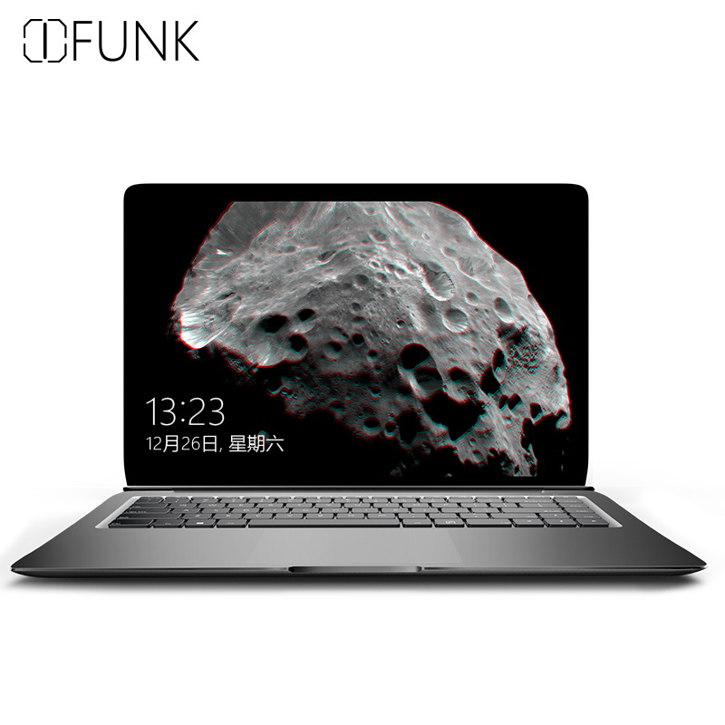 iFunk翼14英寸轻薄本笔记本电脑（M5-6Y54 8G 256G SSD IPS 全金属win10 黑色）