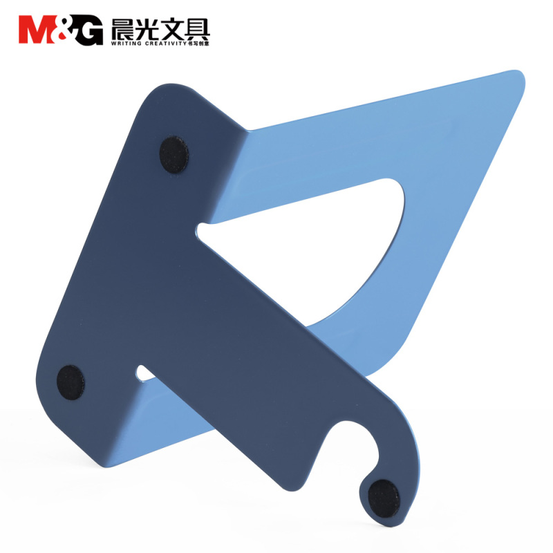 晨光文具书立ABS91706 书夹子书架书档金属办公一对6寸 3副