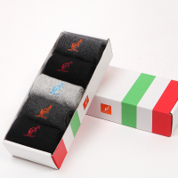 【苏宁自营】意大利袋鼠时尚运动男袜5双装31176US