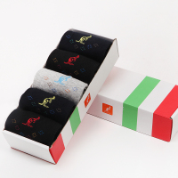 【苏宁自营】意大利袋鼠纯棉商务男袜5双装31178US