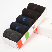 【苏宁自营】意大利袋鼠经典商务男袜5双装31214US
