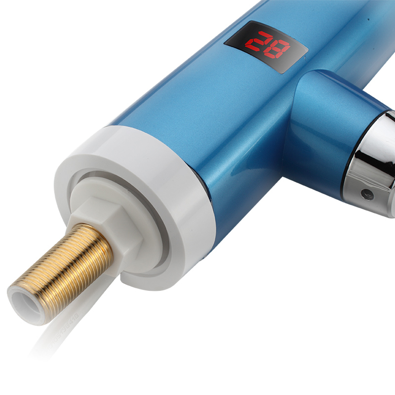 热恋(LoveLink)电热水龙头大弯(下进水)纳米数显1秒加热 冷热两用小厨宝 速热即热式电热水器 S7X3钻石蓝
