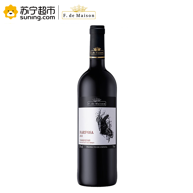 美圣世家马丽波萨之蝶红葡萄酒750ML*6高清大图