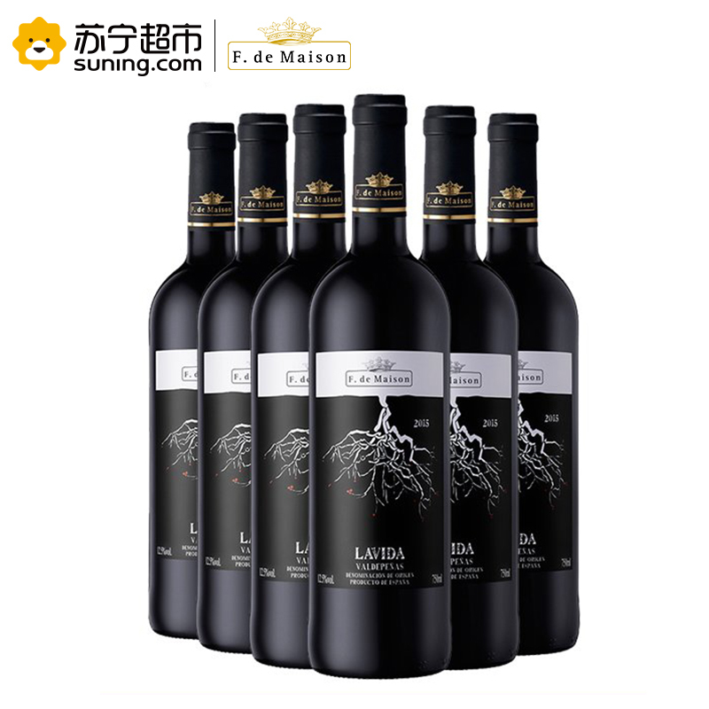 美圣世家拉维达之根红葡萄酒750ML*6