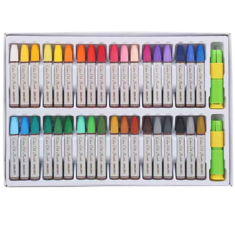 得力72053油画棒36色 儿童彩色绘画笔 绘画美术蜡笔 油画笔 蜡笔图片