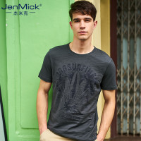 【苏宁自营】杰米克(JenMick) 美式休闲度假风短袖T恤