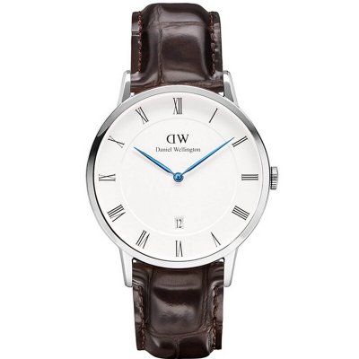 丹尼尔惠灵顿（Daniel Wellington）手表DW男表38mm银色边皮带超薄男士石英手表带日历1122DW