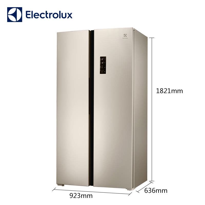 伊莱克斯ESE5108TD 510L 风冷无霜冰箱 对开门冰箱 质感金 适合四人以上 智能温控 节能静音图片