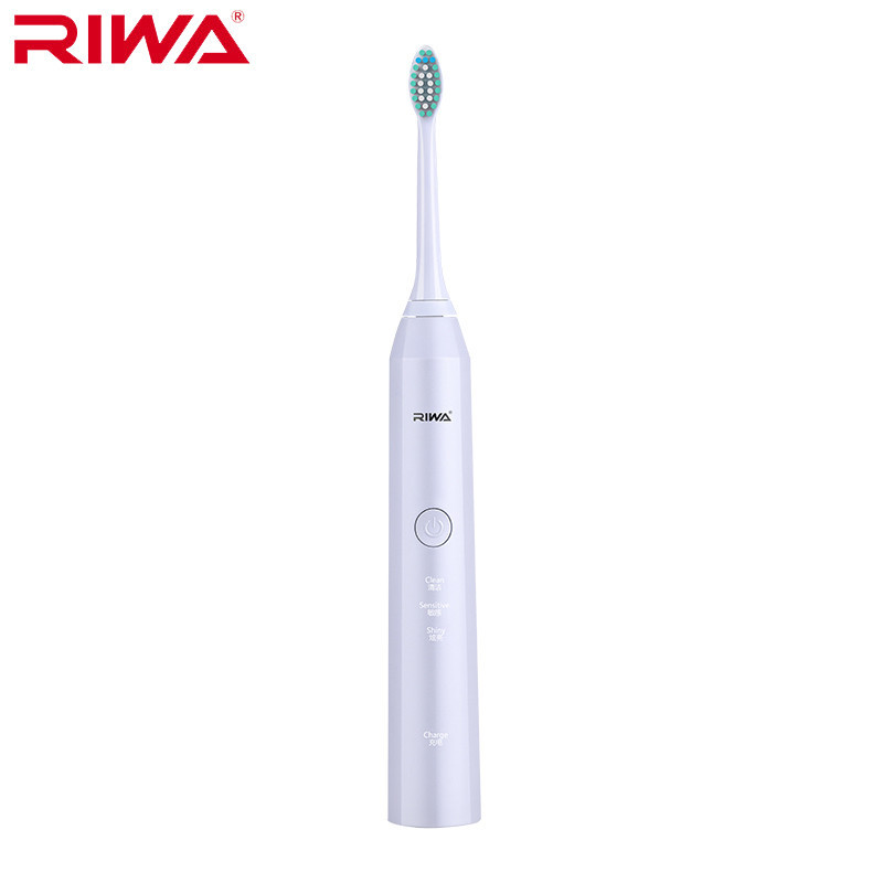 雷瓦(RIWA) RG-3301智能牙刷炫亮型声波电动牙刷三挡调节 白色