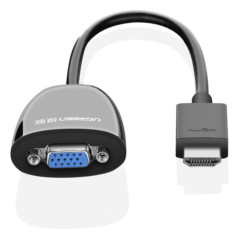 绿联 40253 HDMI转VGA转换器(黑色)