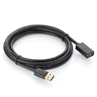 绿联 US129 USB3.0公对母延长线1米(黑色)