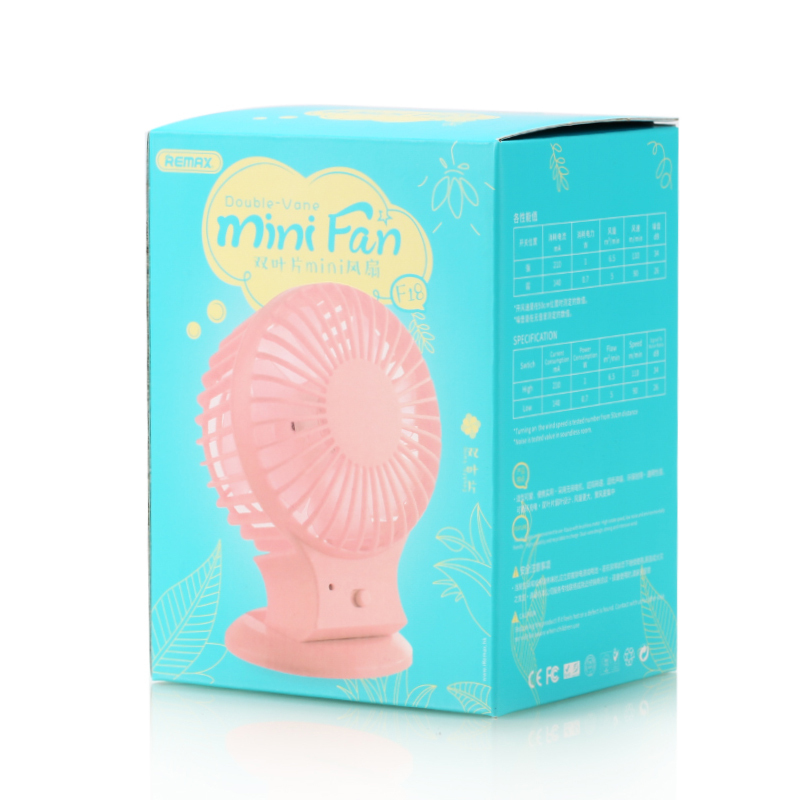 REMAX 双叶片USB风扇F19(蓝色/Blue)