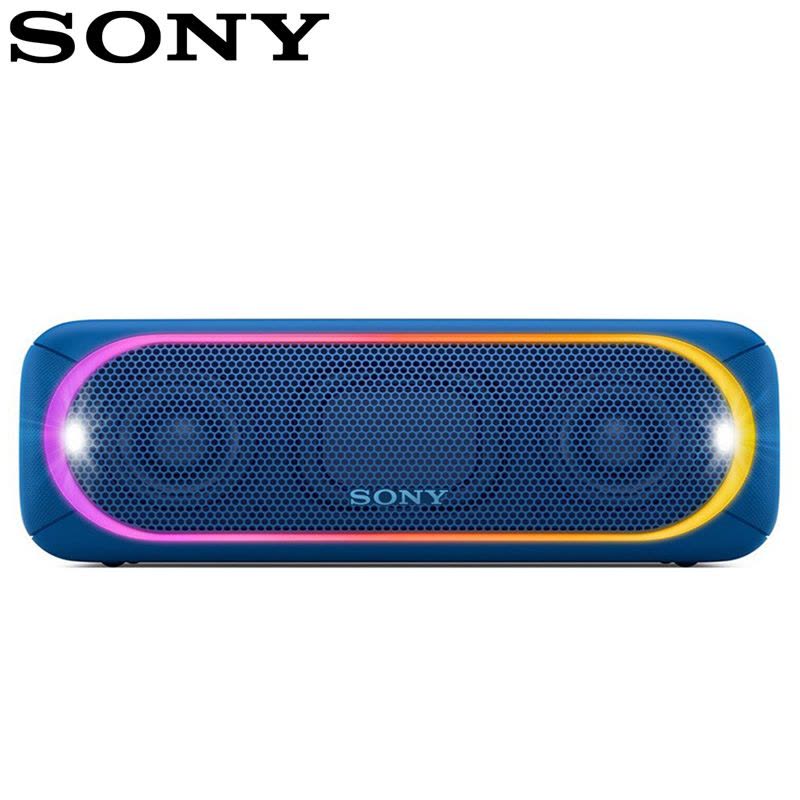 索尼(SONY) SRS-XB30/LC 重低音无线蓝牙音箱 IPX5防水设计便携迷你音响 蓝色图片